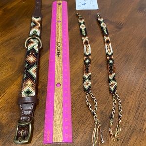 HEKA brand dog embroidered collar small NEW